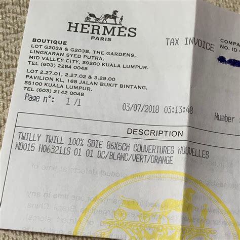 hermes receipt authenticity check.